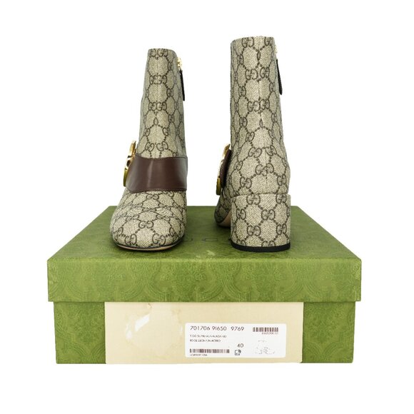 Gucci 701706 Blondie GG Supreme Ankle Boots - Picture 9 of 10